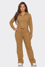 Load image into Gallery viewer, KNIT SWEATER 2 PIECE PANTS SET