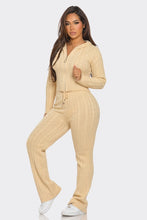 Load image into Gallery viewer, KNIT SWEATER 2 PIECE PANTS SET